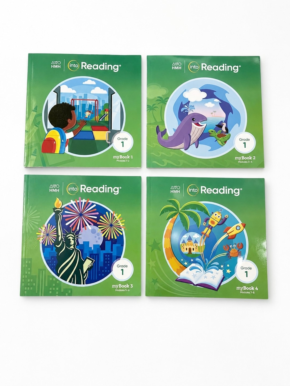 HMH Into Reading Grade 1 myBook 1–4 Set Modules 1–8 | Unwritten Homeschool ELA